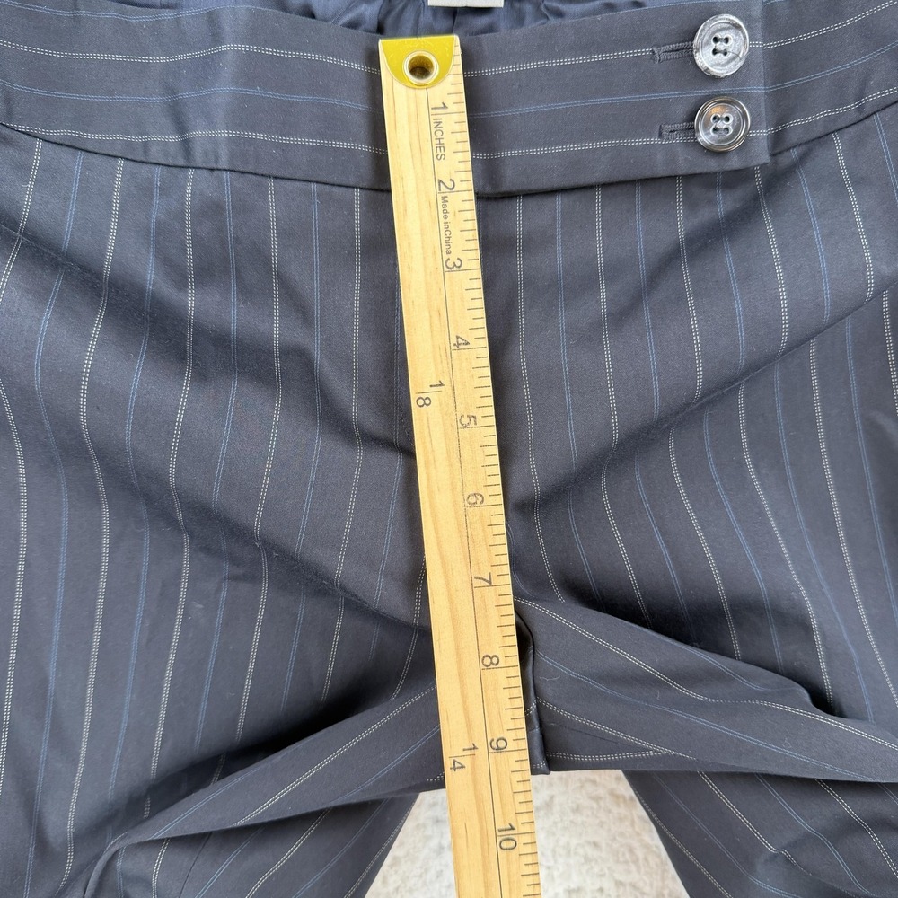 Ann Taylor Dress Pants Womens 6P Gray Pinstripe‎ Lindsay Lined Stretch Twill - Picture 6 of 9